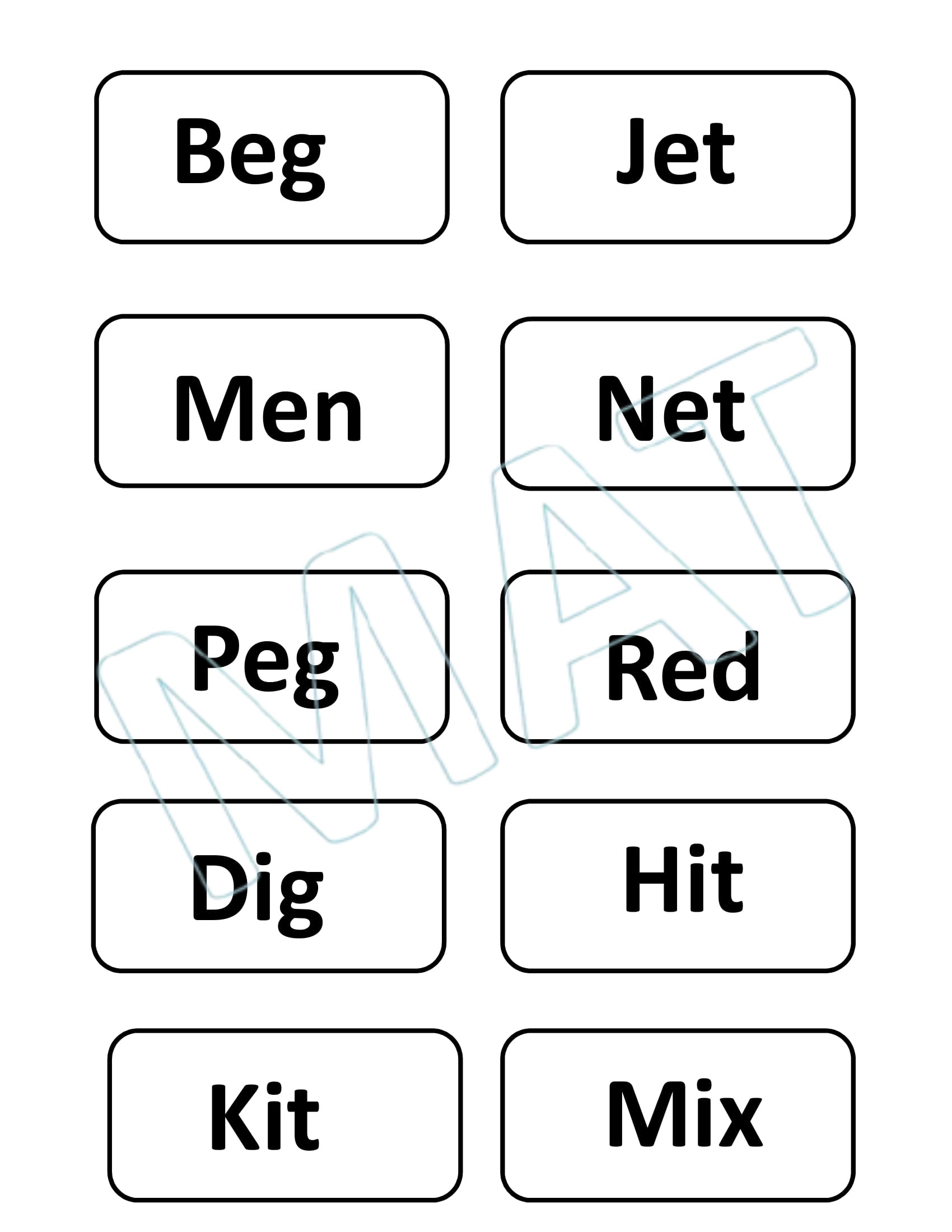 Consonant Vowel Consonant