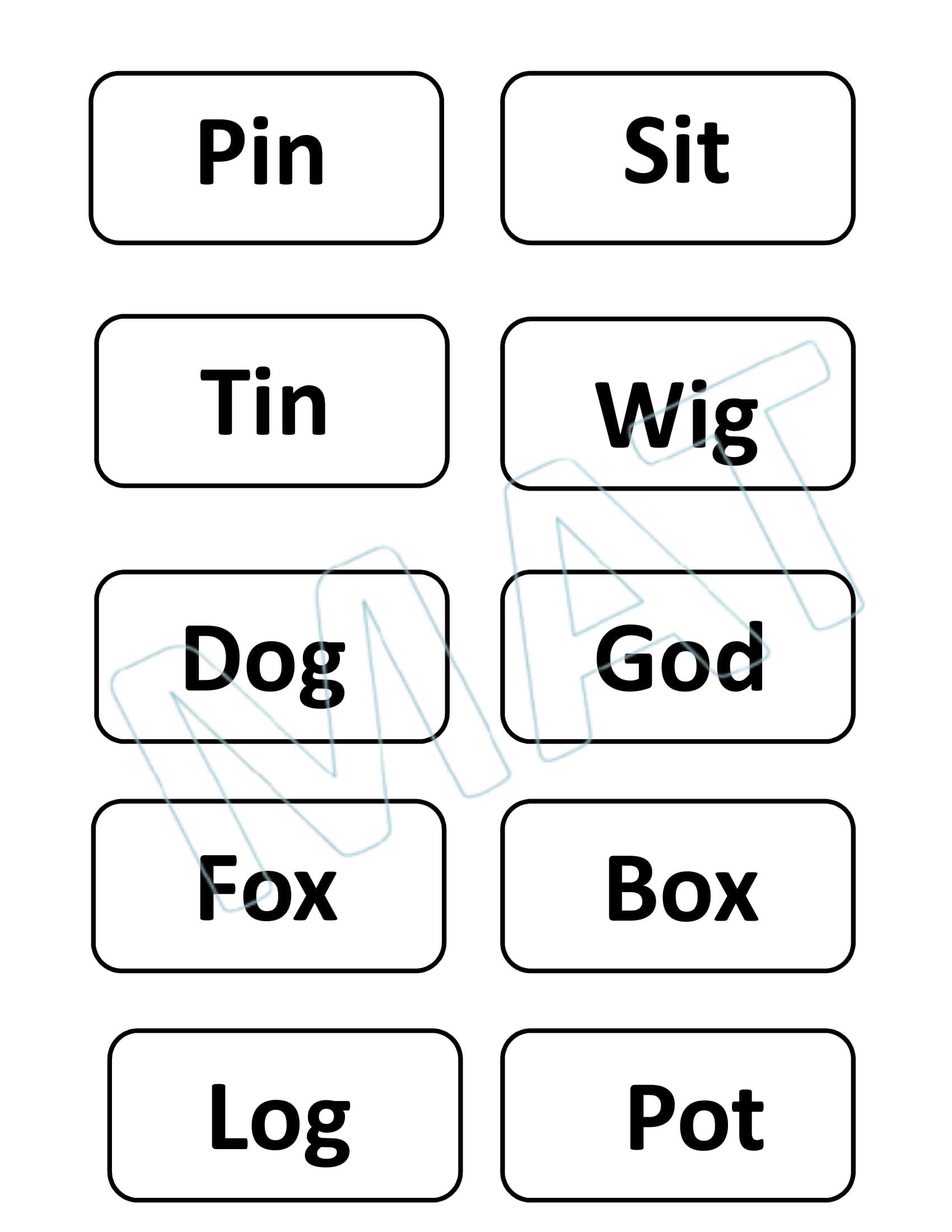 Consonant Vowel Consonant