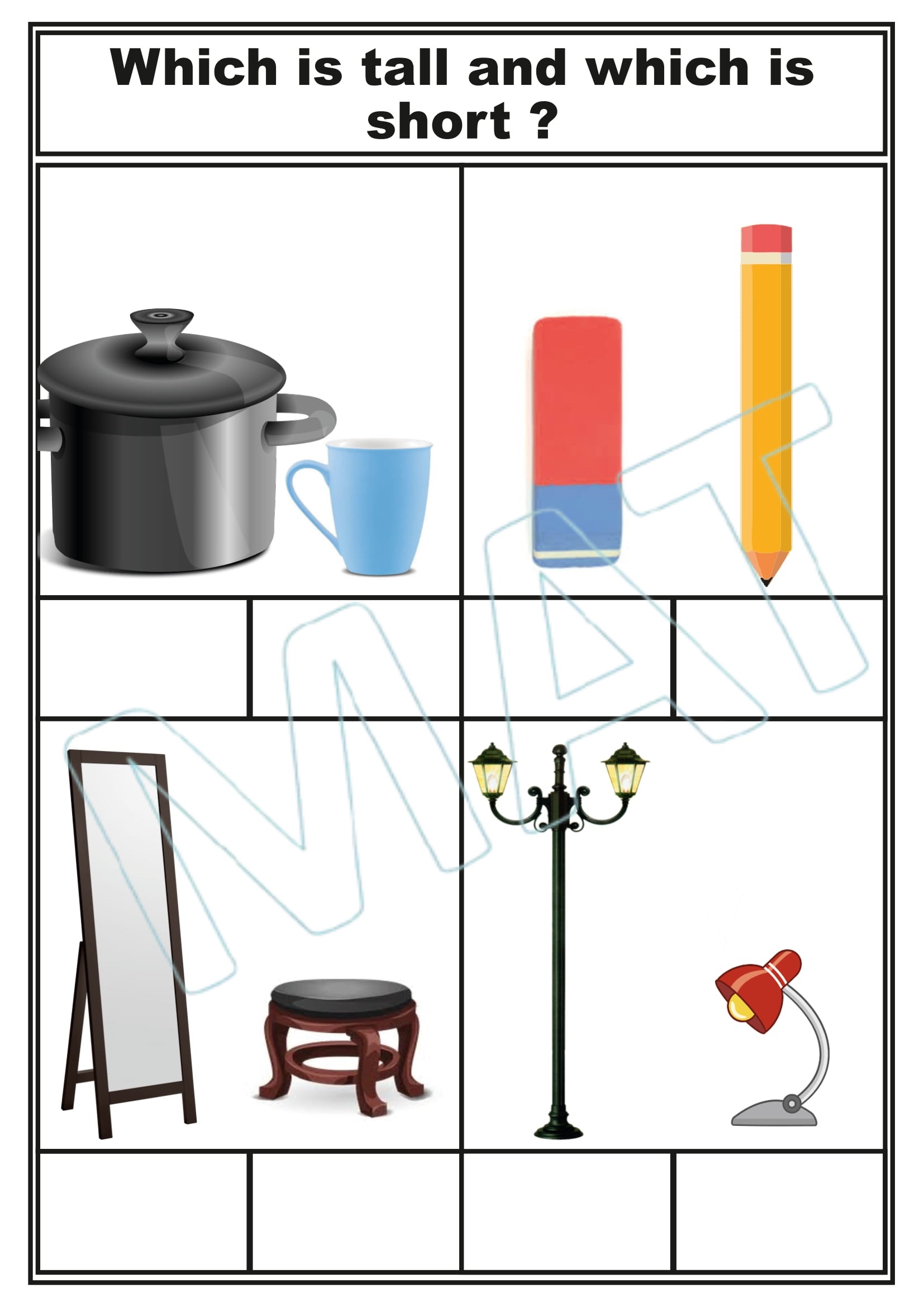 Let’s Identify the Short and Tall Objects