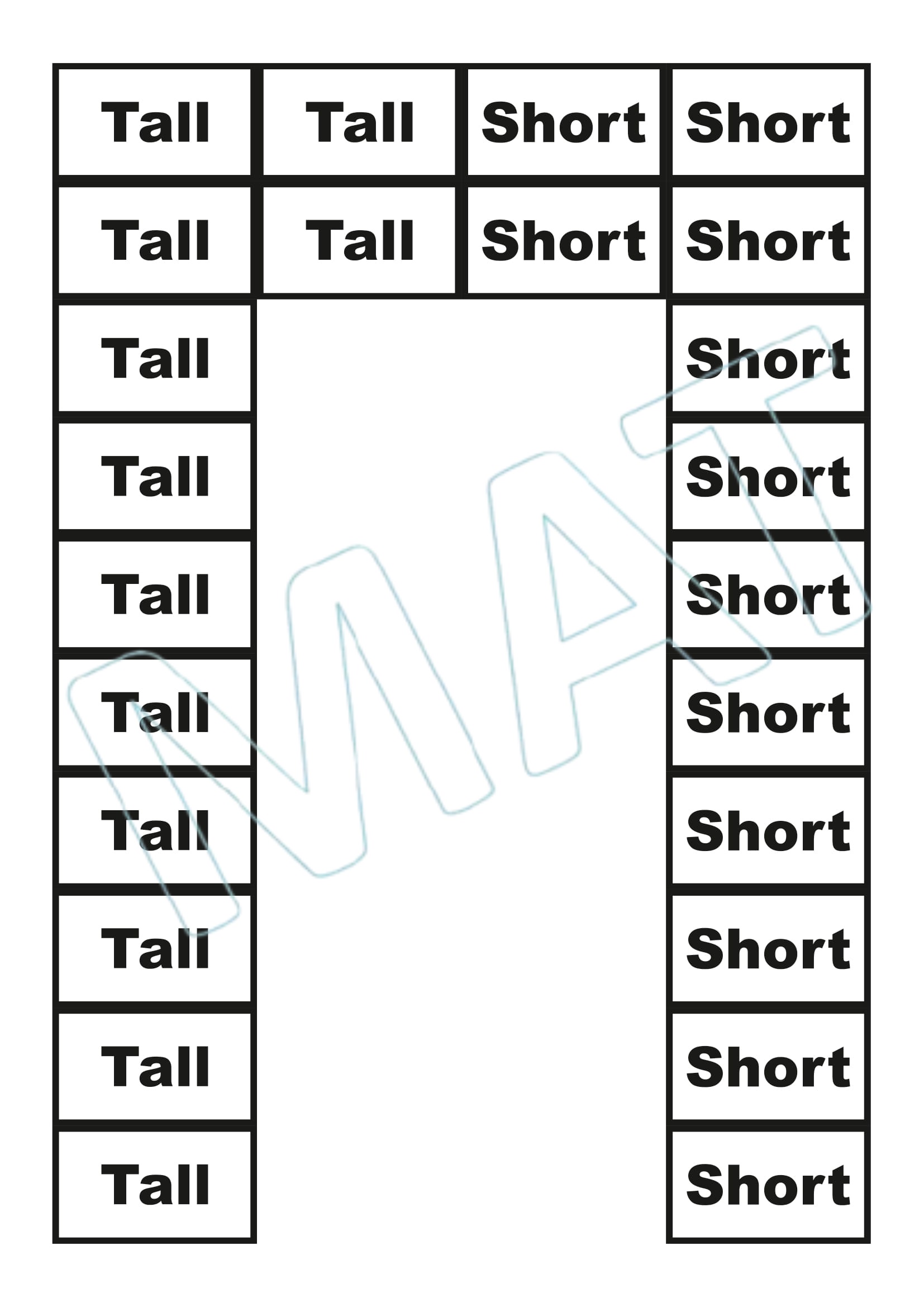Let’s Identify the Short and Tall Objects