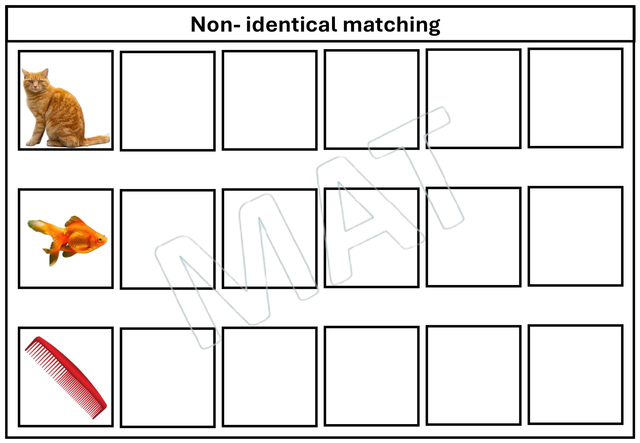 My Book of Non-Identical Matching