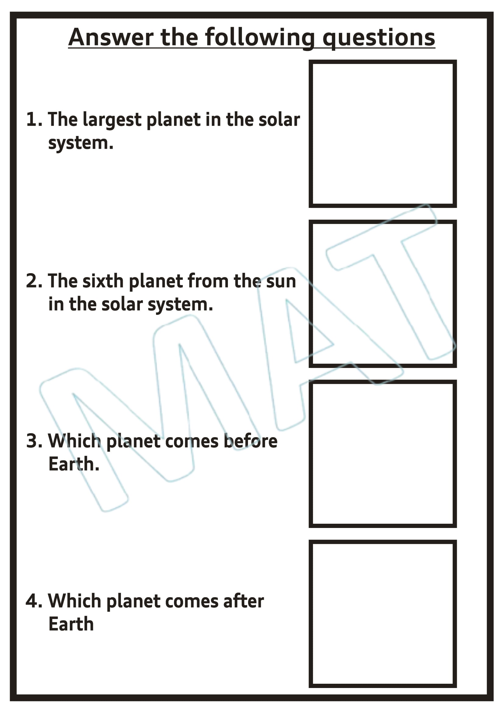 My Book of Solar System
