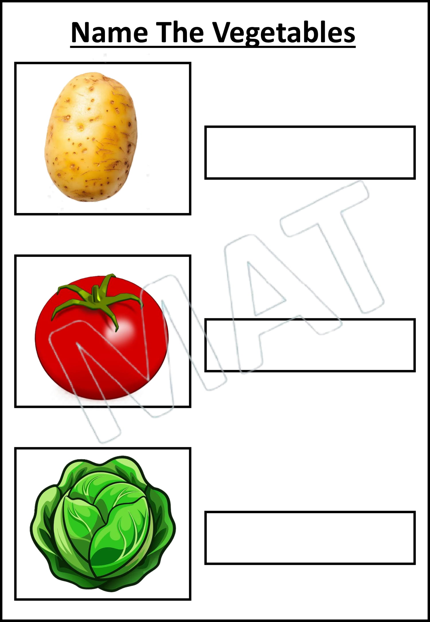 Naming Vegetables