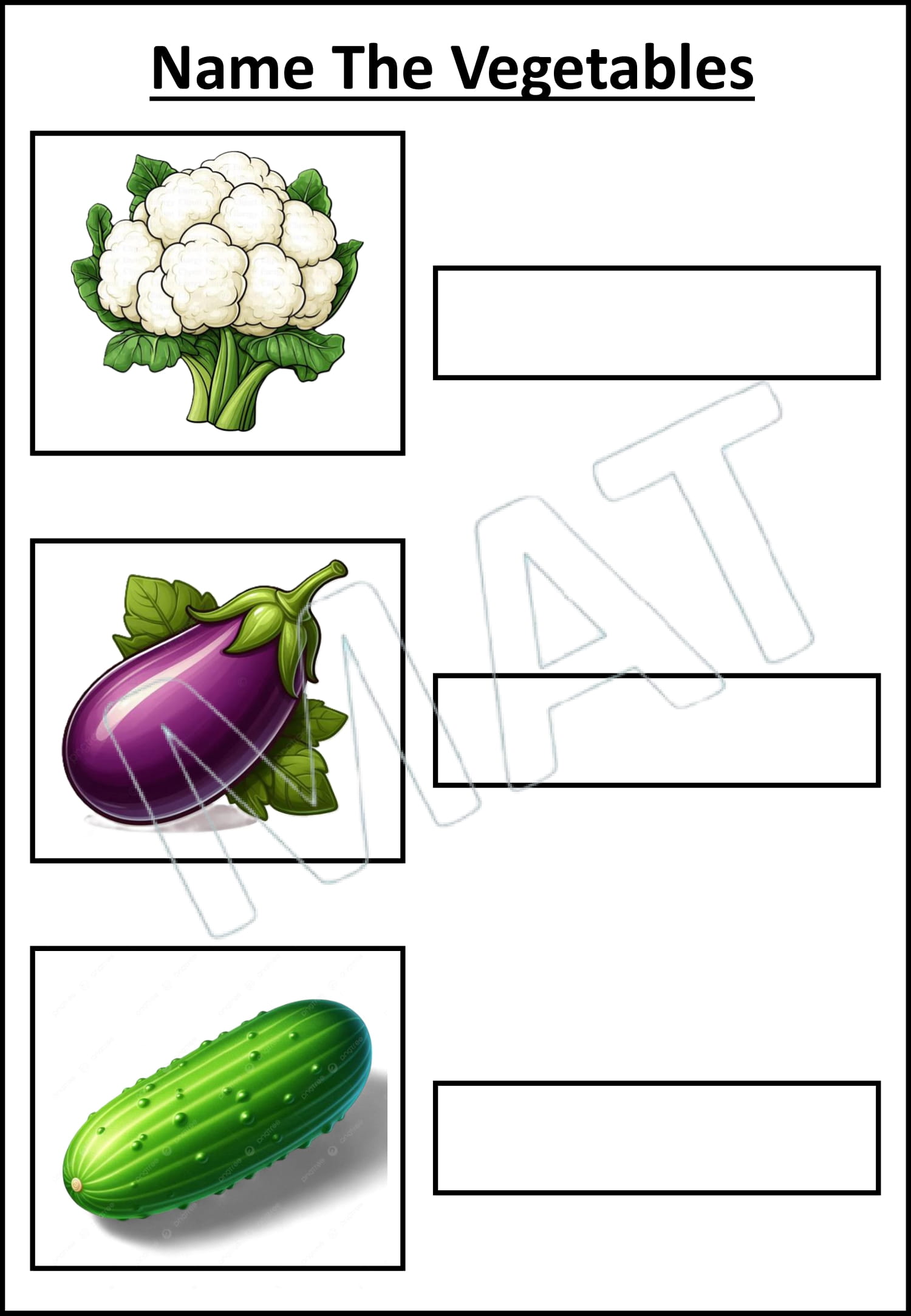 Naming Vegetables