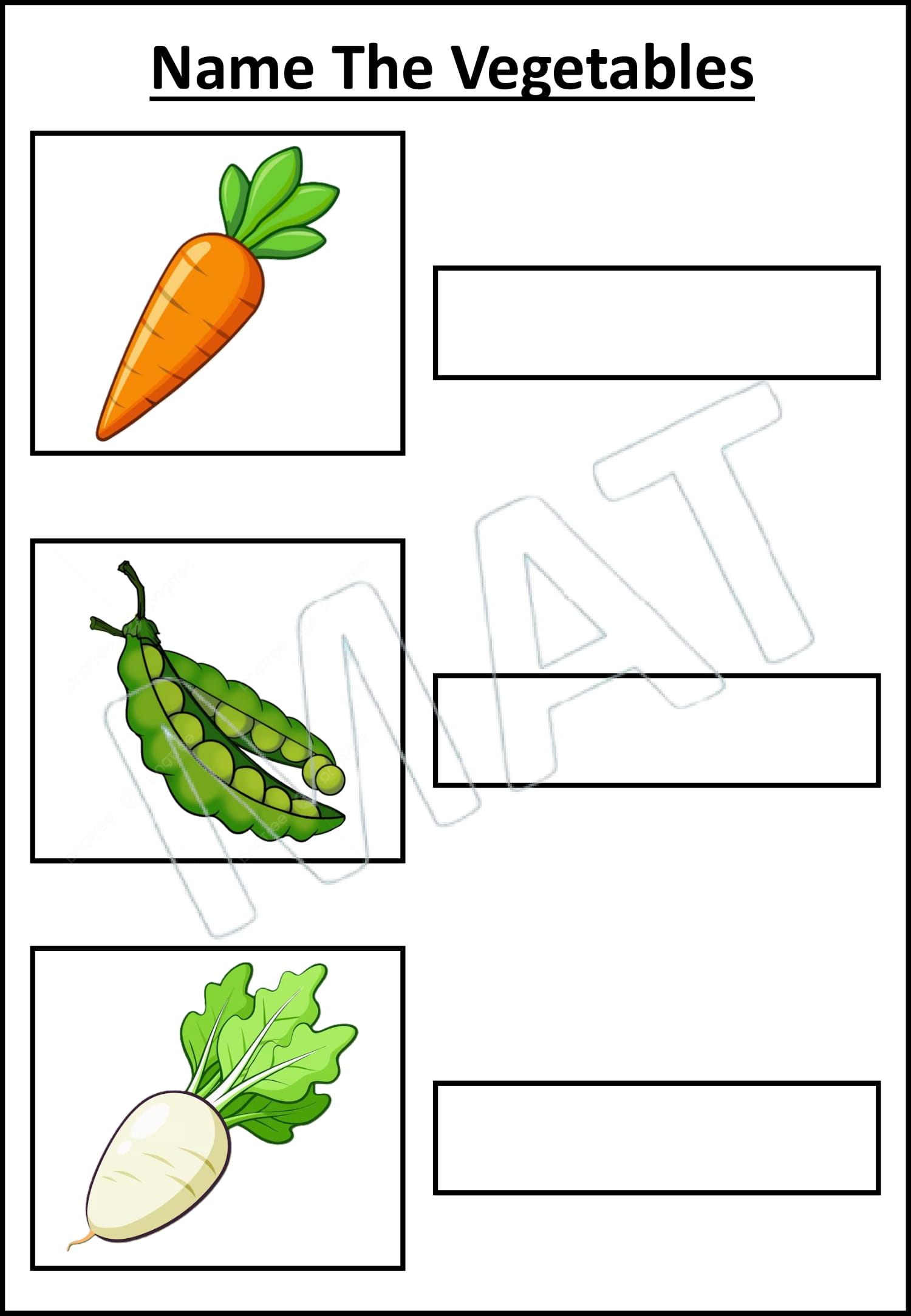 Naming Vegetables