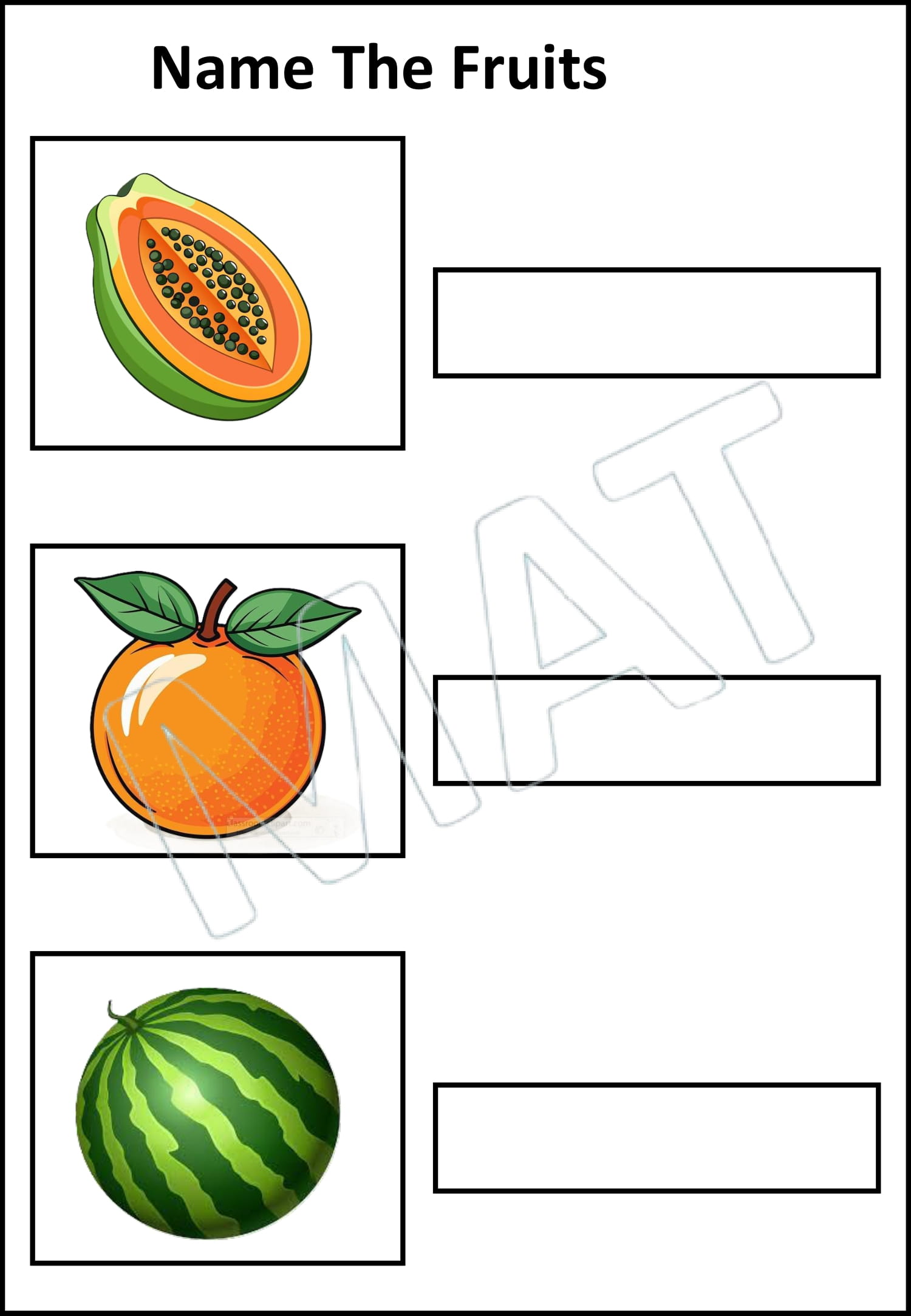 Naming Fruits