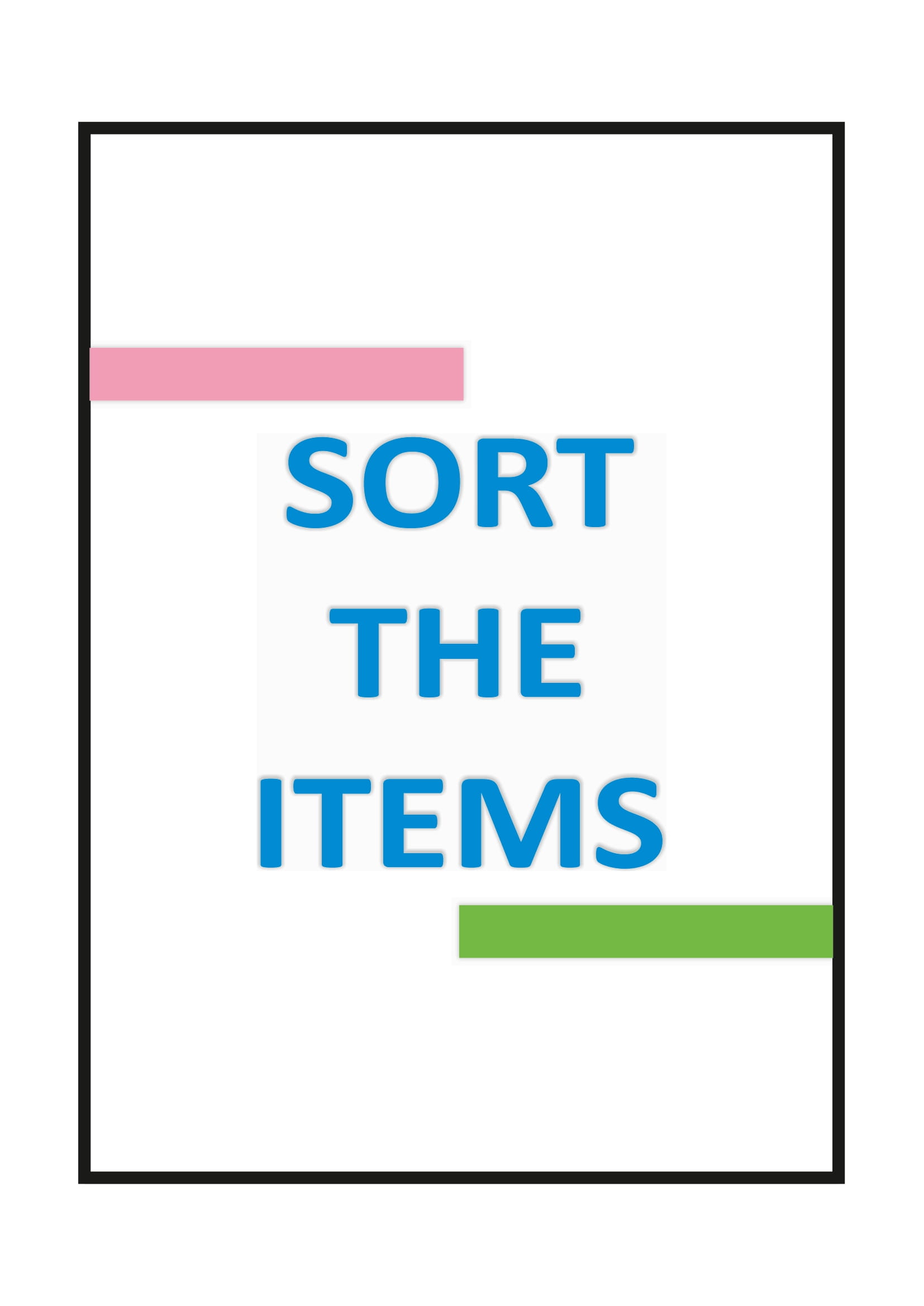 Sort the Items