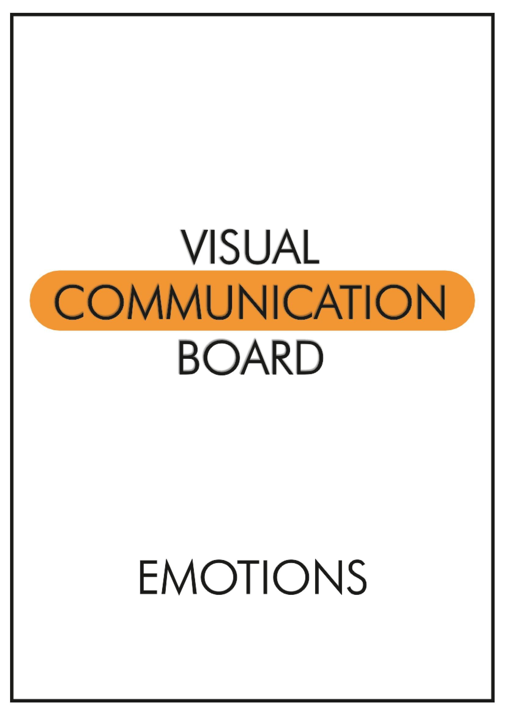 Visual Communication Board- Emotions