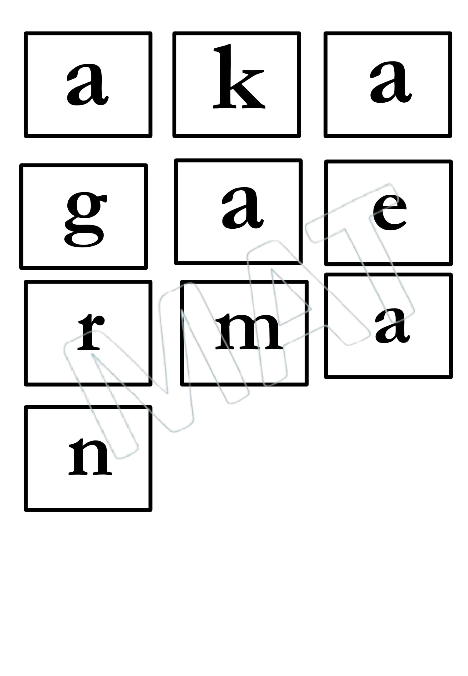 CVC Words Missing Letters