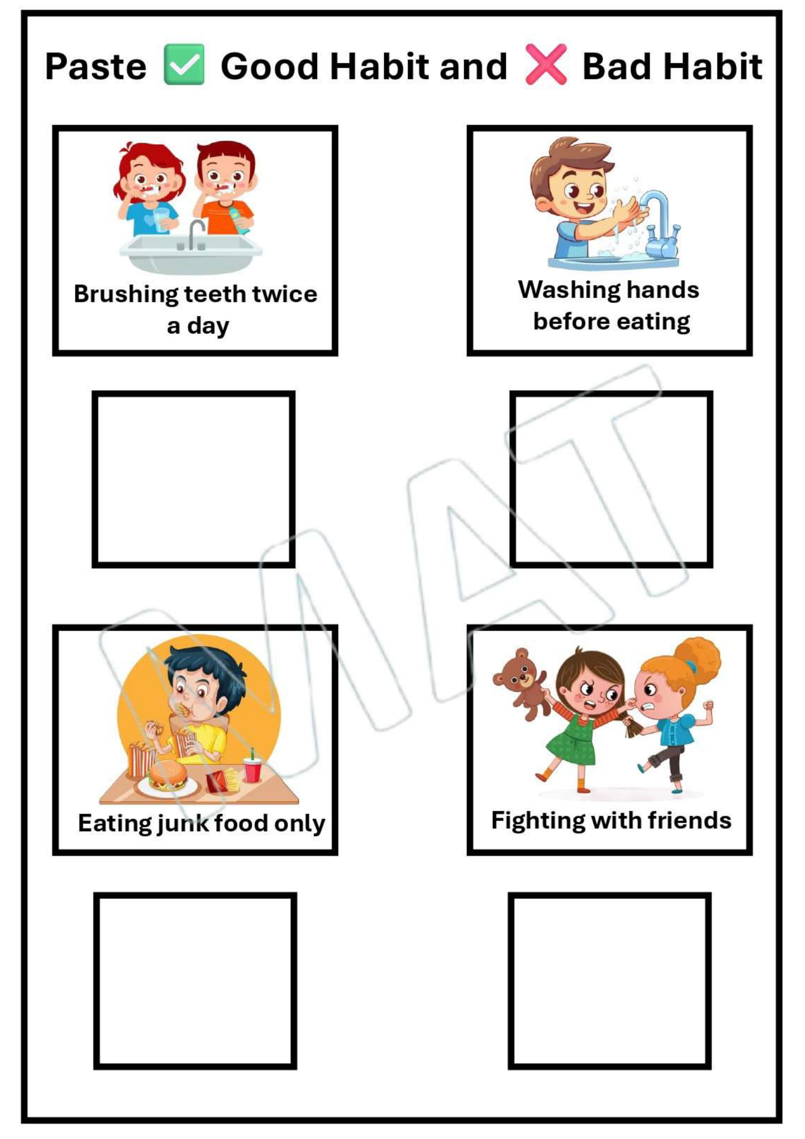 Good Habits and Bad Habits