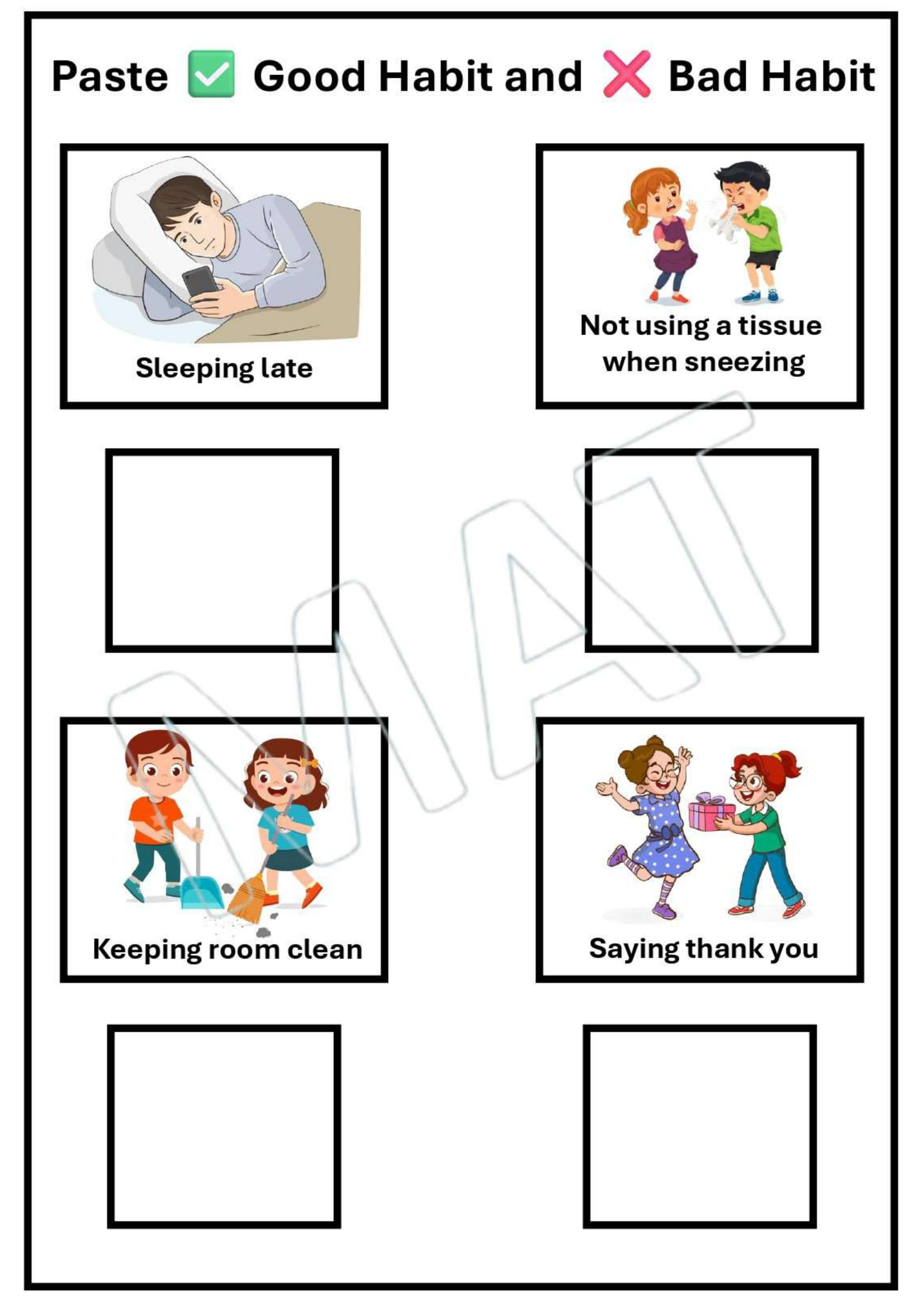 Good Habits and Bad Habits