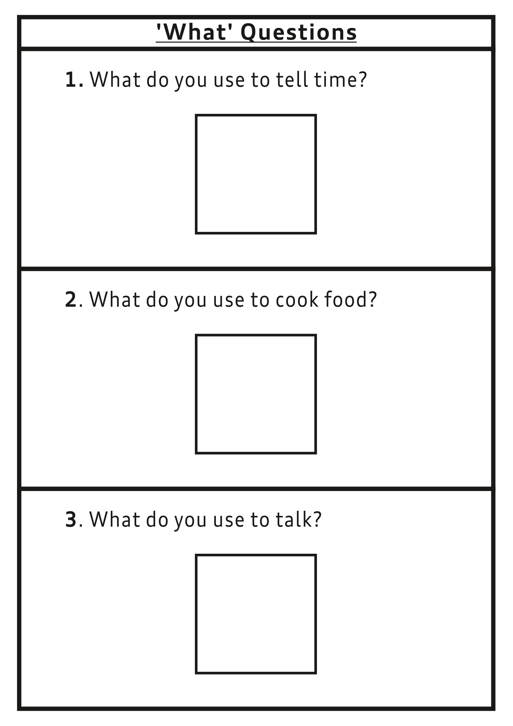 What Questions