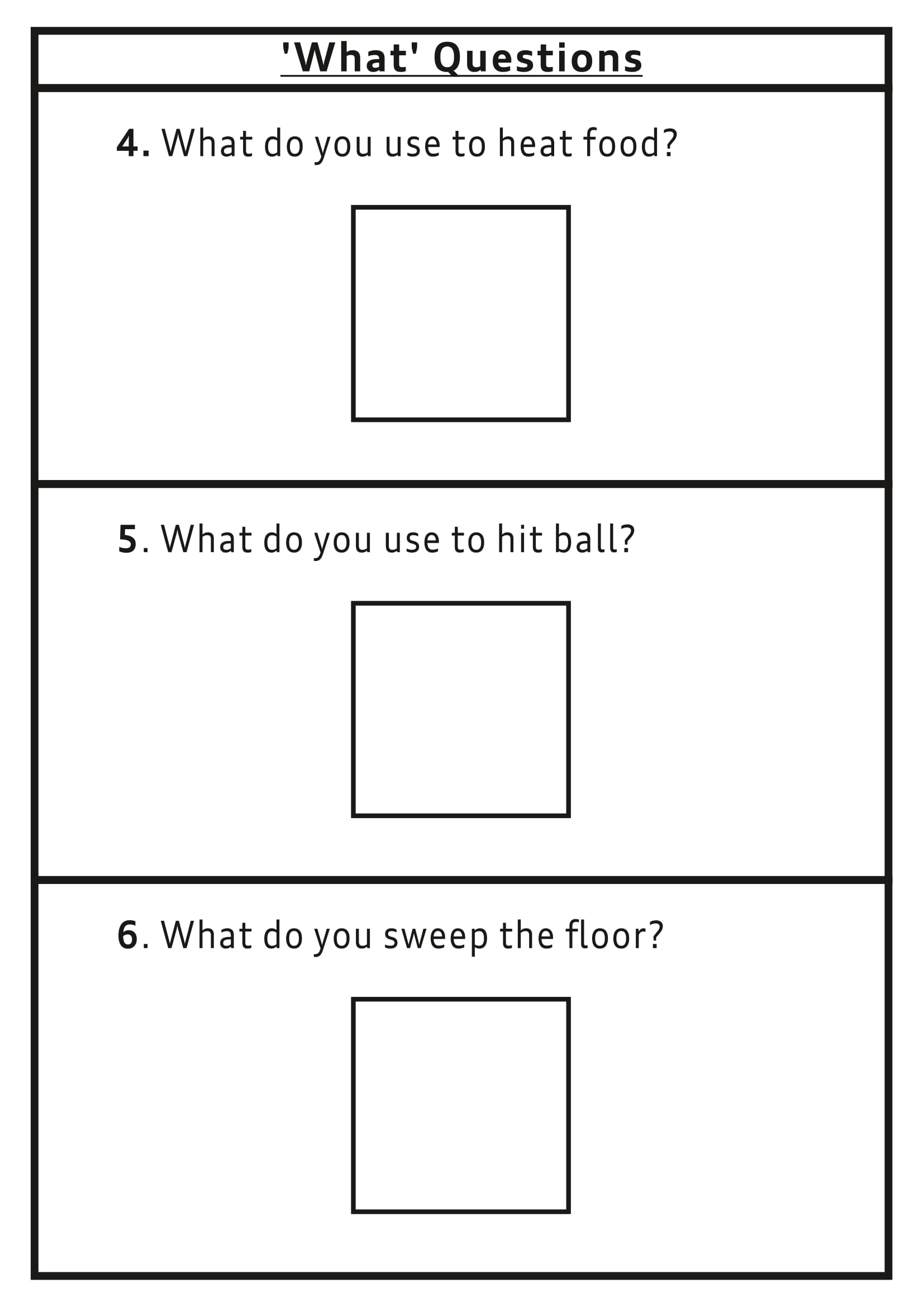What Questions