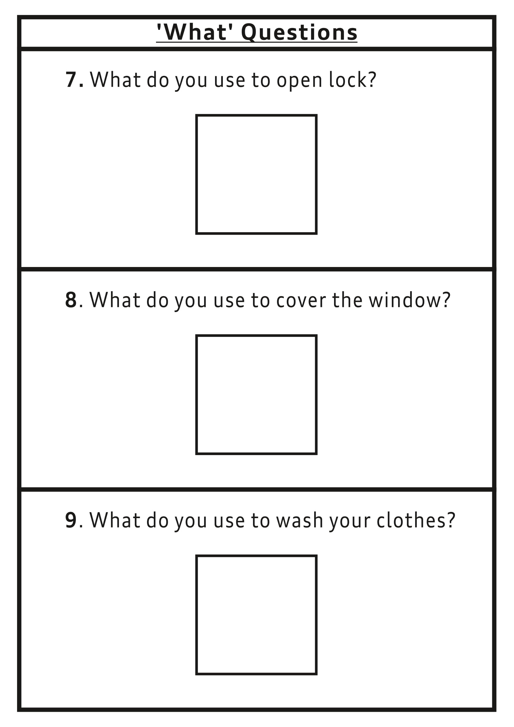What Questions