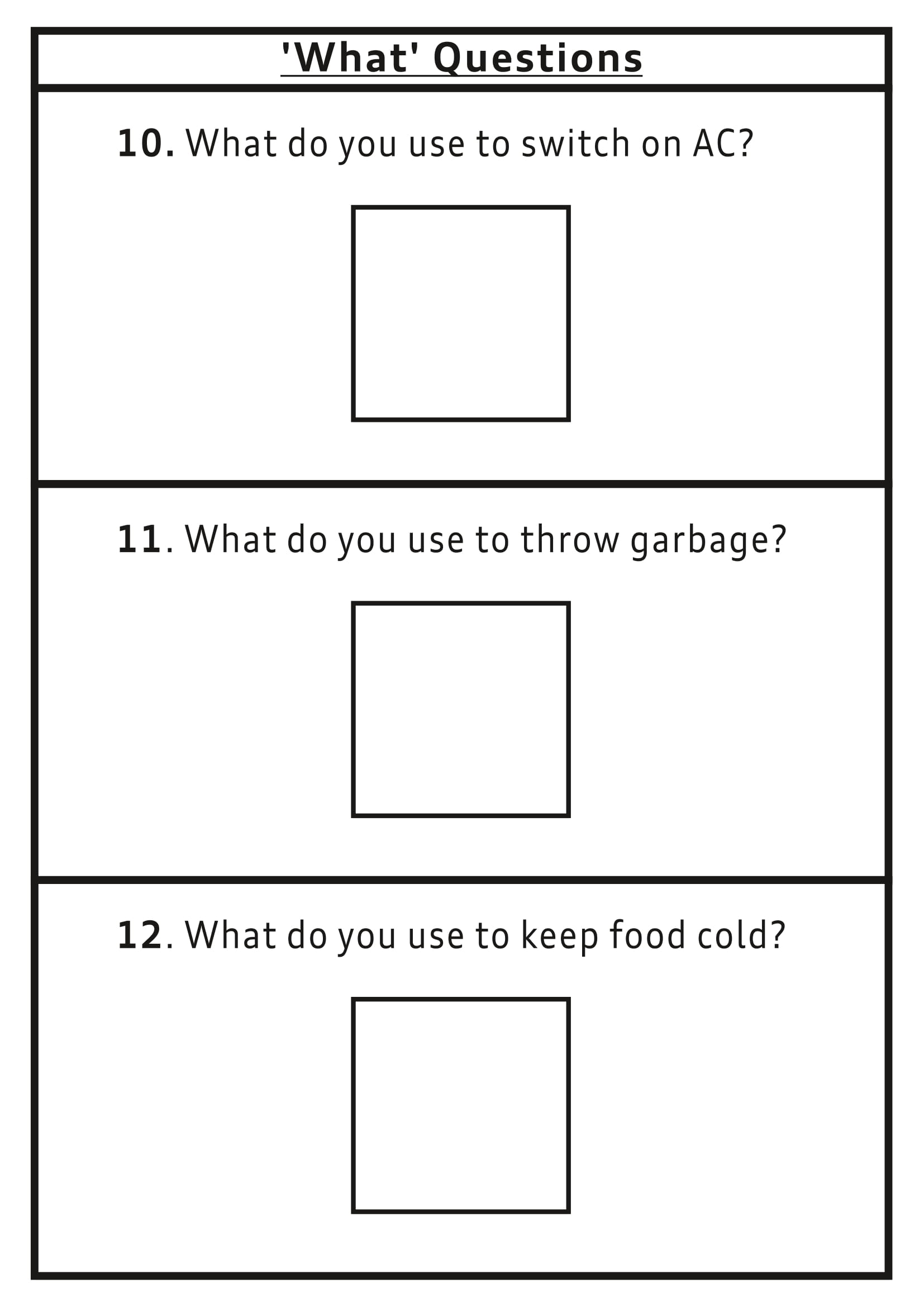 What Questions