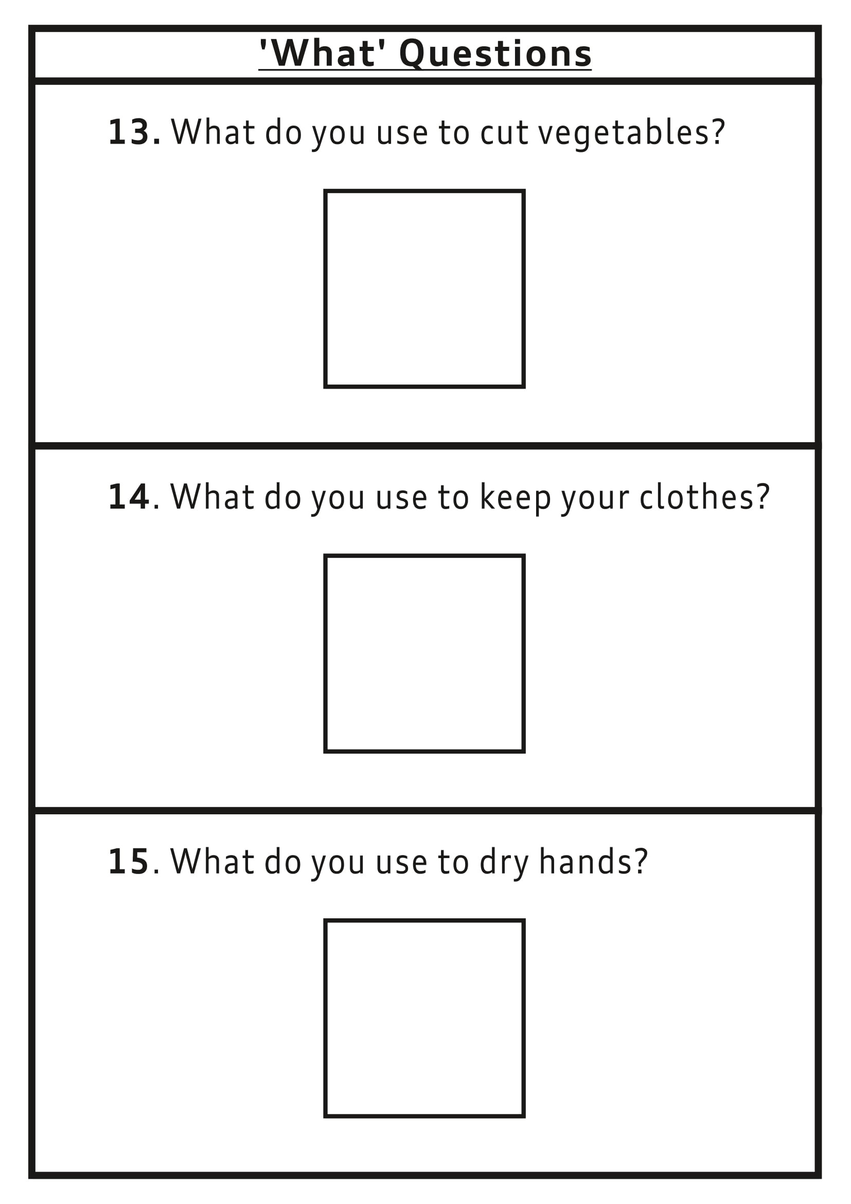 What Questions
